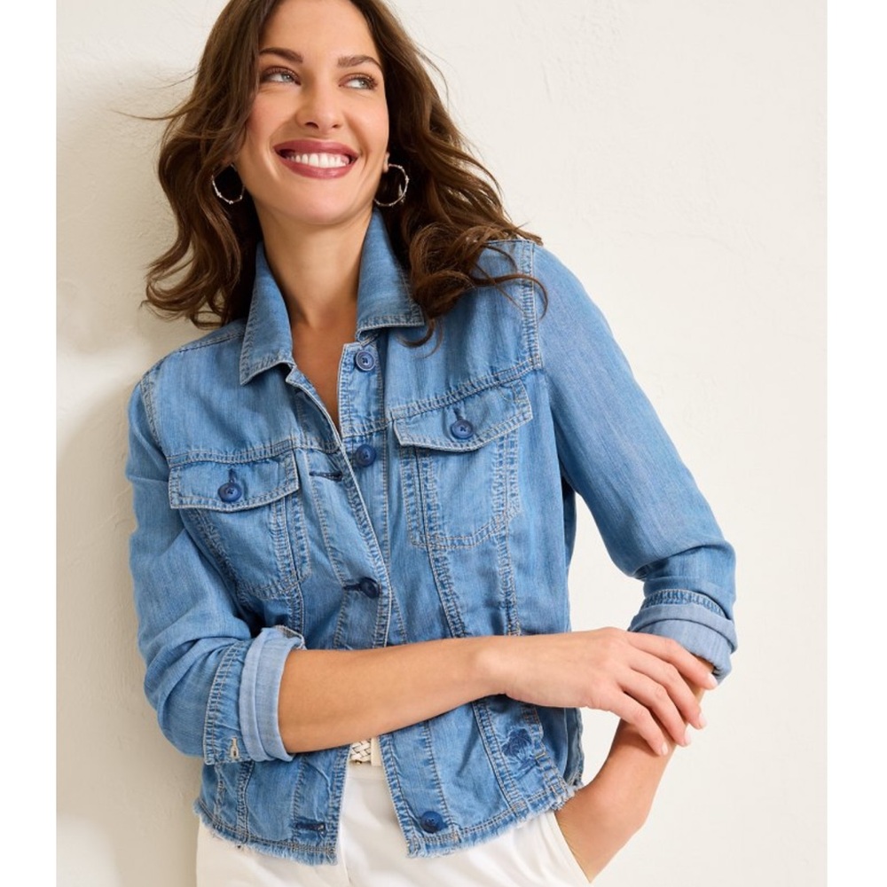 Tommy Bahama Chambray O'lei Jacket size XS